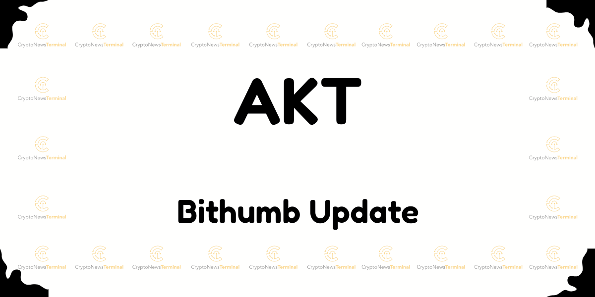 Bithumb Suspends AKT Deposits and Withdrawals for Network Upgrade